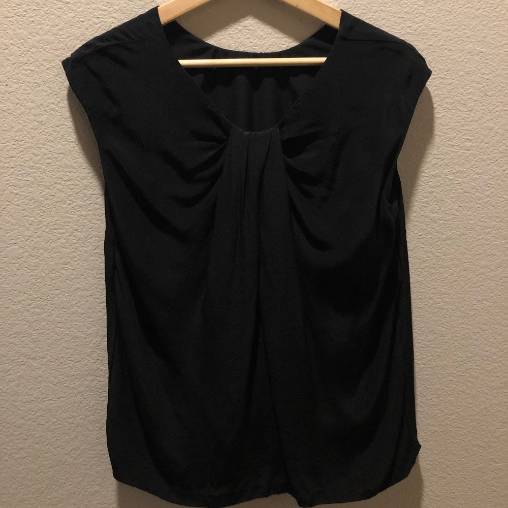Black Blouse with knot Size 4